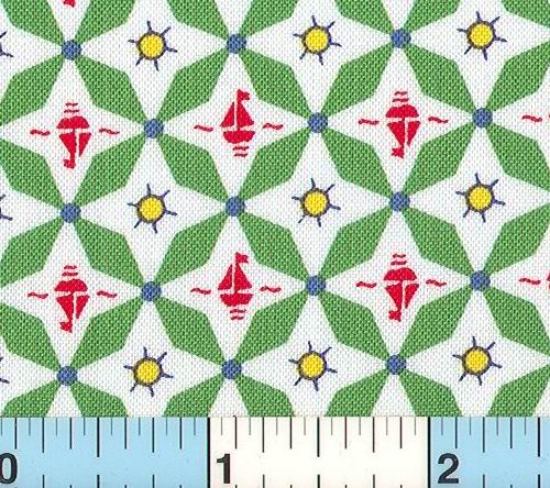 Sail Boats Ship's Wheel Fabric